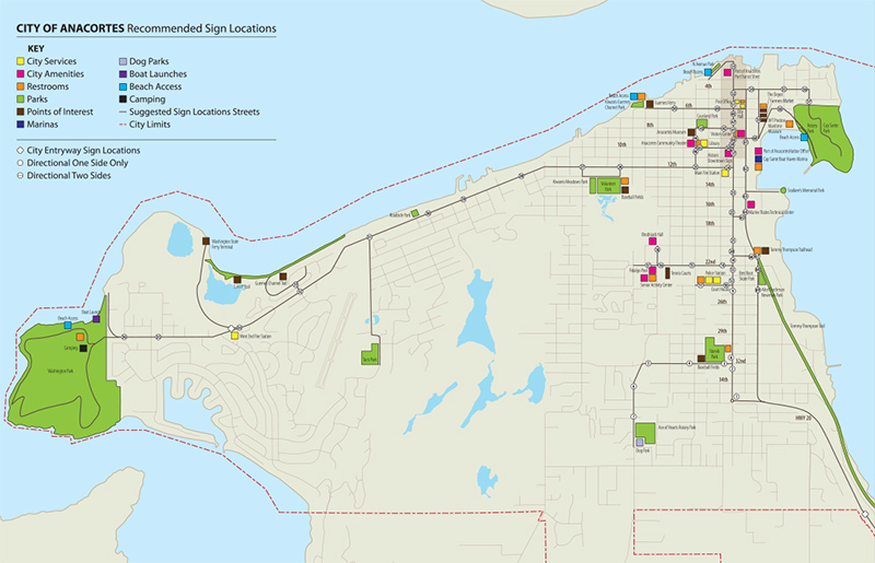 City of Anacortes Recommended Sign Locations