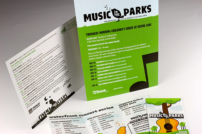 City of Everett Music in the Parks Brochure