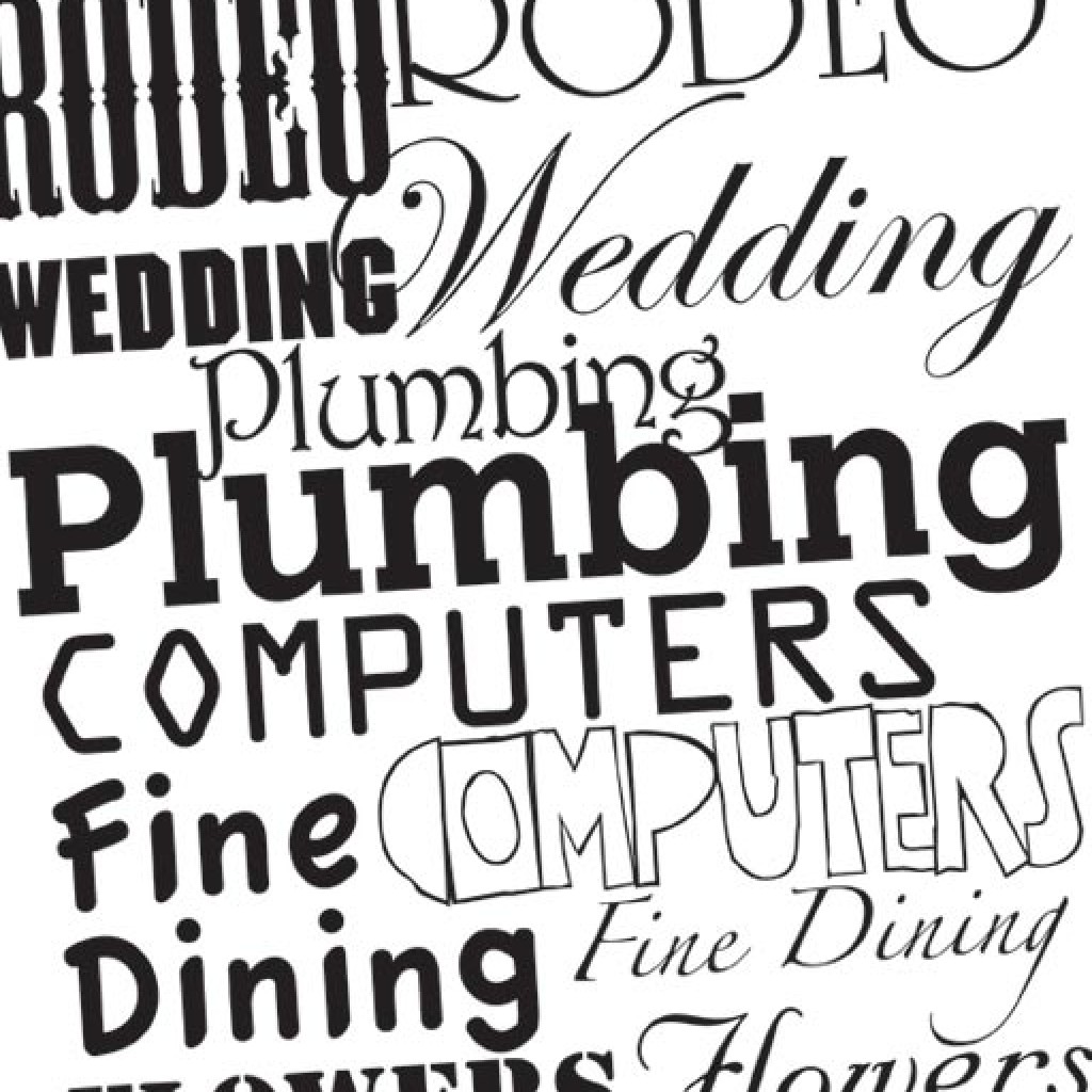Collage Of Fonts