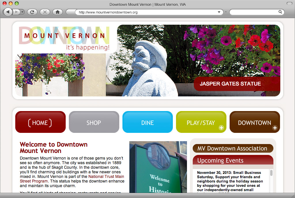 Mount Vernon Downtown Association Website
