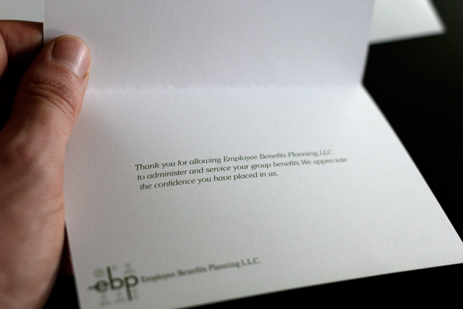 Employee Benefits Planning Thank You Card