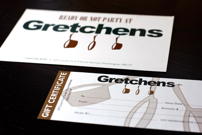 Gretchen’s Gift Certificate