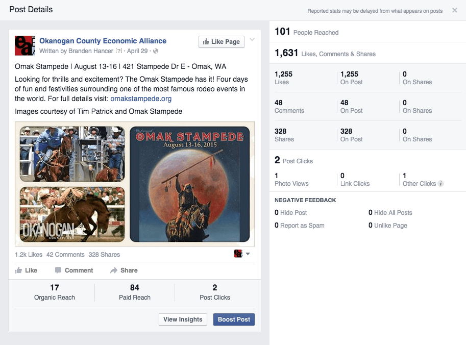 Okanogan Country Campaign Social Media