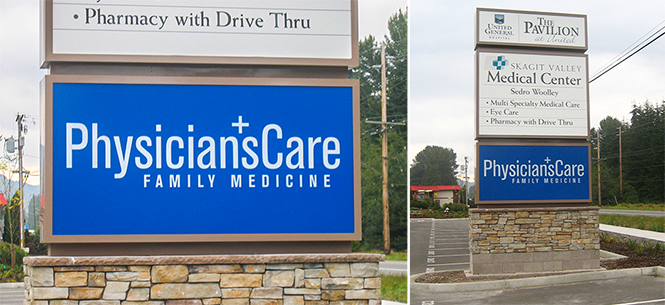 Physician’s Care Family Medicine Signage