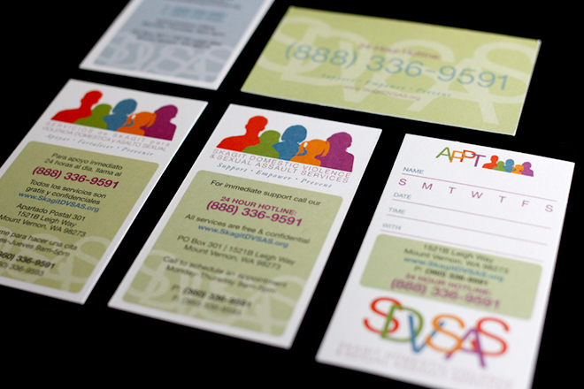 Skagit Domestic Violence & Sexual Assault Services Cards