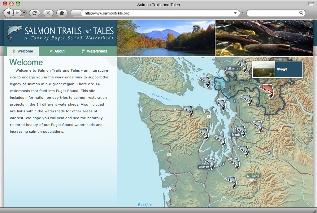 Salmon Trails & Tales Website Design