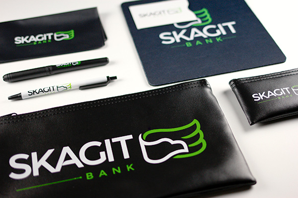 Skagit Bank Promotional Material - Mouse Pads, Pens
