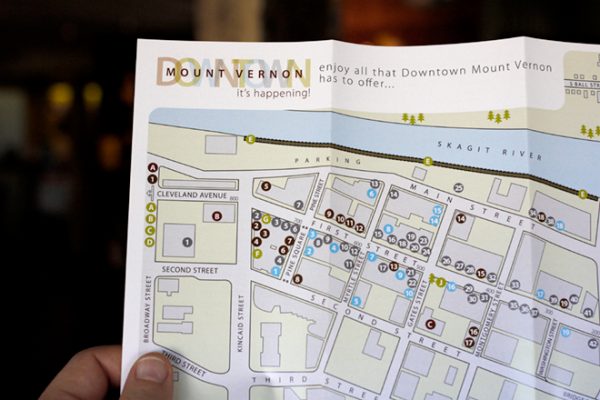 Downtown Mount Vernon Brochure with a Map